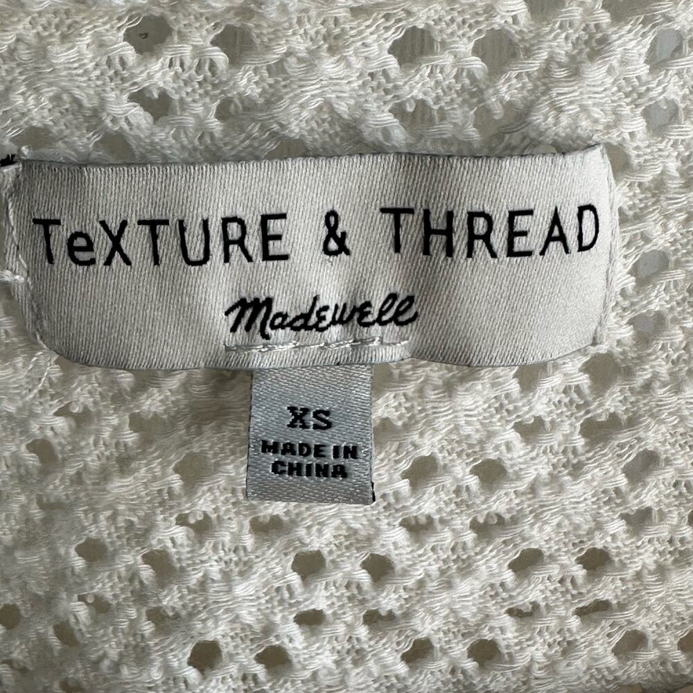 Madewell Texture & Thread Eyelet Flutter-Sleeve T… - image 6